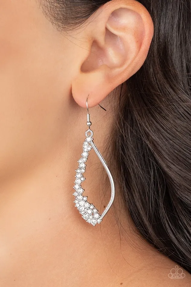 Earrings Paparazzi Earring Sparkly Side Effects White Paparazzi Jewelry