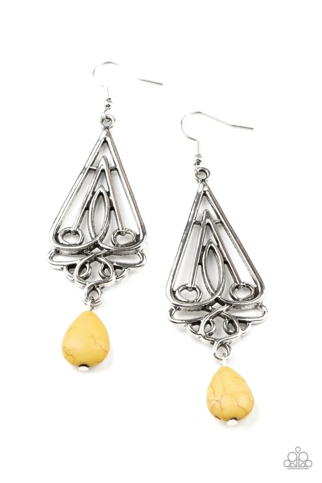 Earrings Paparazzi Earring Transcendent Trendsetter Yellow Paparazzi Jewelry Earrings Paparazzi Earring Transcendent Trendsetter Yellow Paparazzi Jewelry