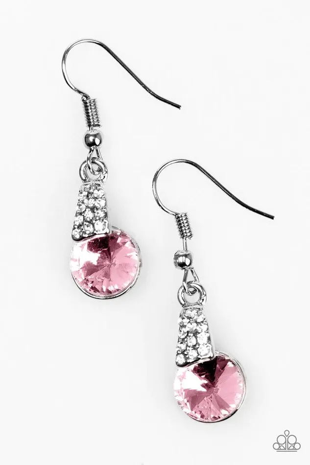 Earrings Paparazzi Jewelry Paparazzi Earring Another Day Another Chance To Sparkle Pink