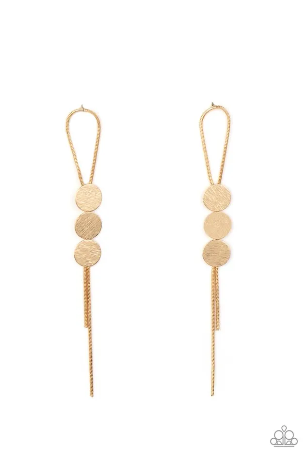Earrings Paparazzi Jewelry Paparazzi Earring Bolo Beam Gold Earrings Paparazzi Jewelry Paparazzi Earring Bolo Beam Gold