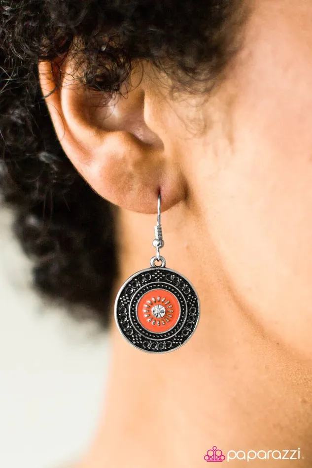 Earrings Paparazzi Jewelry Paparazzi Earring Candid Kansas Orange