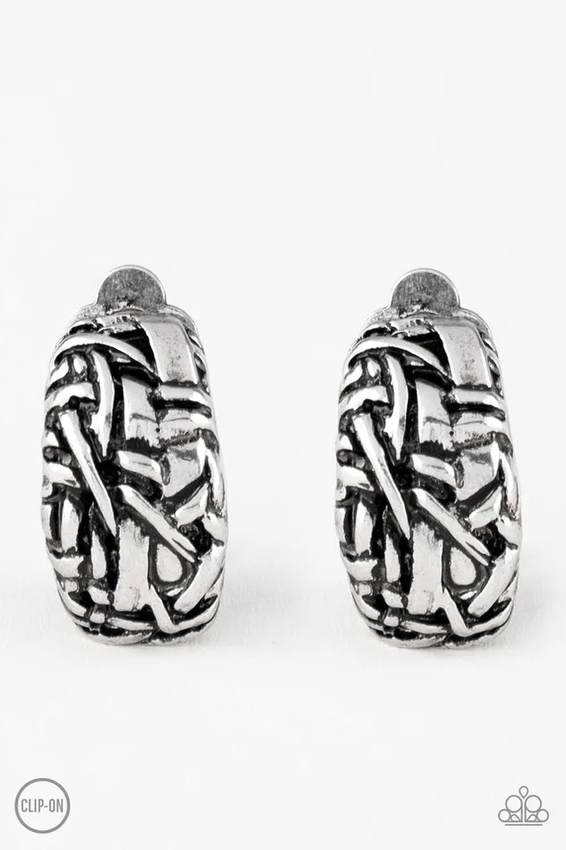 Earrings Paparazzi Jewelry Paparazzi Earring Couture Collision Silver Earrings Paparazzi Jewelry Paparazzi Earring Couture Collision Silver