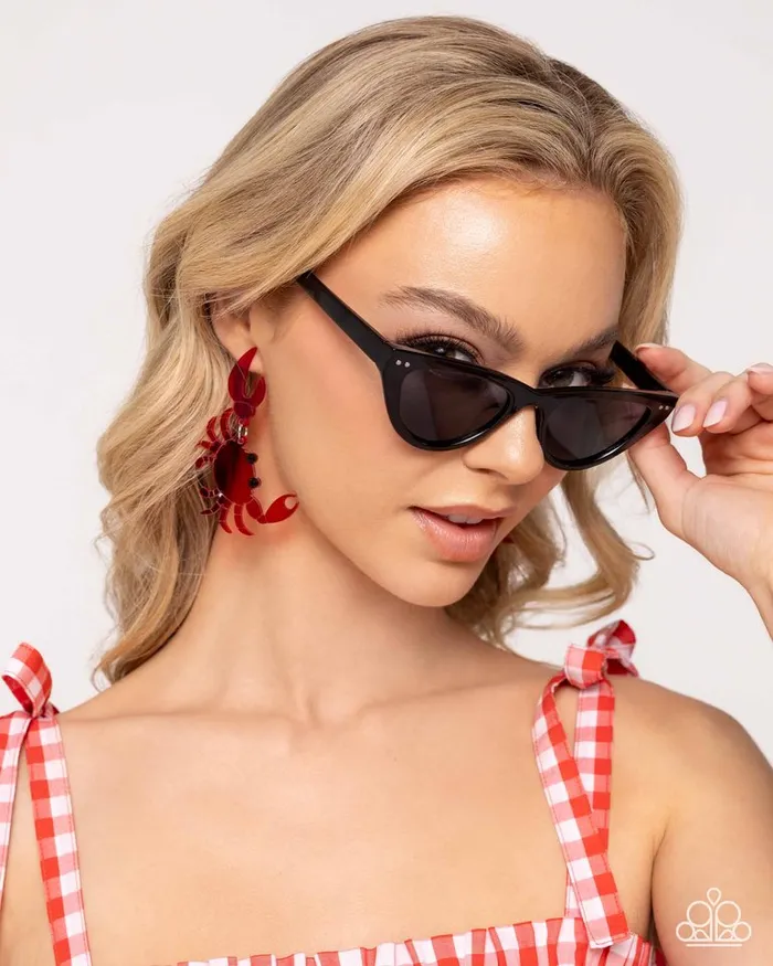 Earrings Paparazzi Jewelry Paparazzi Earring Crab Couture Red Earrings Paparazzi Jewelry Paparazzi Earring Crab Couture Red