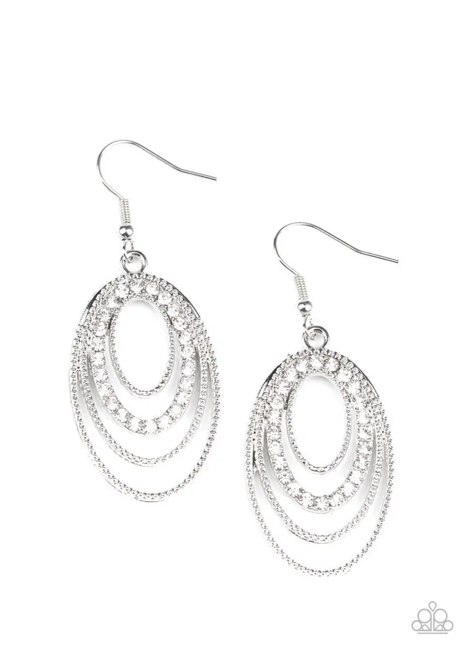 Earrings Paparazzi Jewelry Paparazzi Earring Date Night Diva White Earrings Paparazzi Jewelry Paparazzi Earring Date Night Diva White