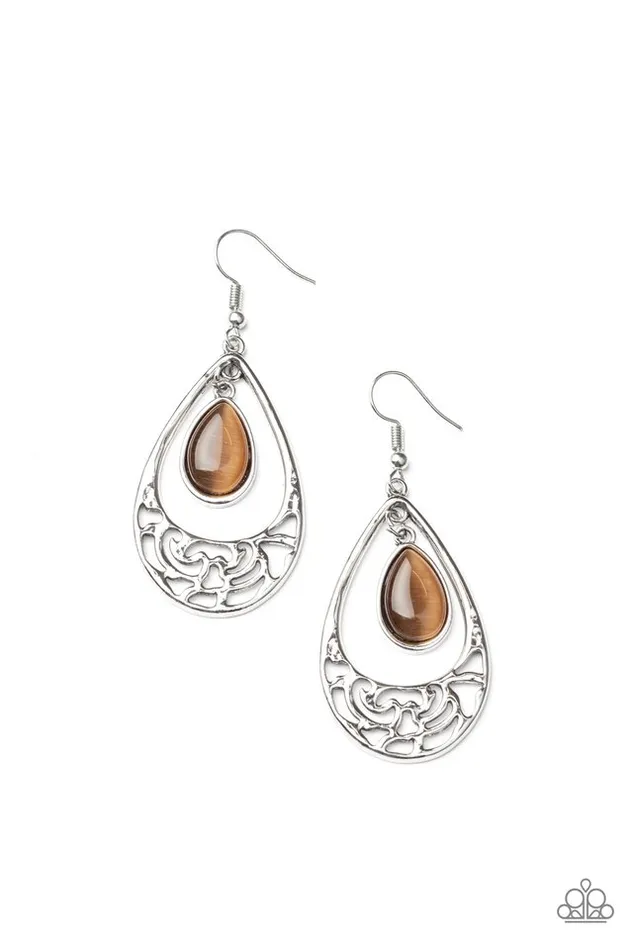 Earrings Paparazzi Jewelry Paparazzi Earring DEW You Feel Me Brown Earrings Paparazzi Jewelry Paparazzi Earring DEW You Feel Me Brown