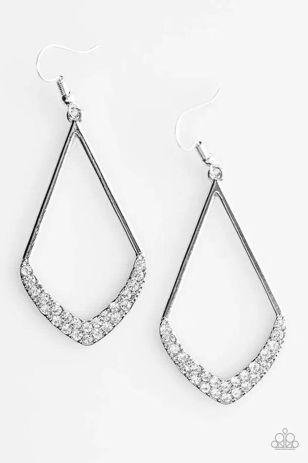 Earrings Paparazzi Jewelry Paparazzi Earring Double Dip White