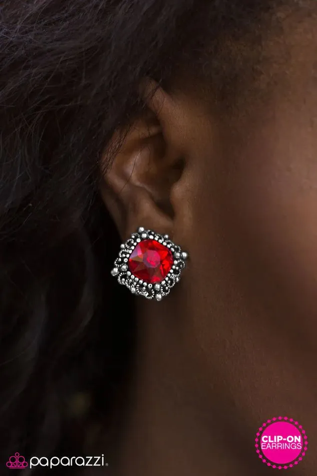 Earrings Paparazzi Jewelry Paparazzi Earring Dream Big Red