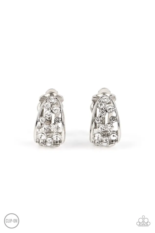 Earrings Paparazzi Jewelry Paparazzi Earring Extra Effervescent White Earrings Paparazzi Jewelry Paparazzi Earring Extra Effervescent White