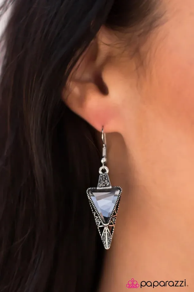 Earrings Paparazzi Jewelry Paparazzi Earring Glittery Nights Silver