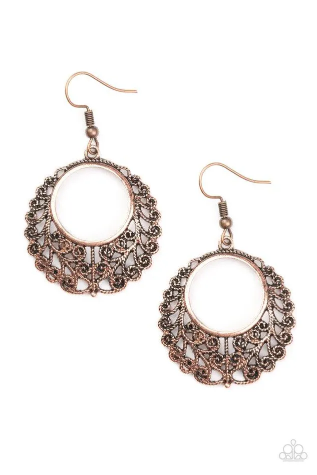 Earrings Paparazzi Jewelry Paparazzi Earring Grapevine Glamorous Copper