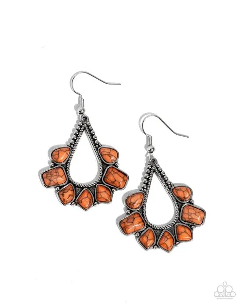 Earrings Paparazzi Jewelry Paparazzi Earring Mesa Trek Orange Earrings Paparazzi Jewelry Paparazzi Earring Mesa Trek Orange