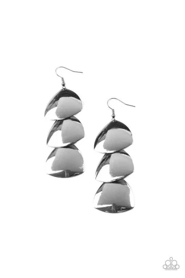 Earrings Paparazzi Jewelry Paparazzi Earring Modishly Metallic Black Earrings Paparazzi Jewelry Paparazzi Earring Modishly Metallic Black