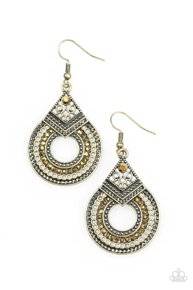 Earrings Paparazzi Jewelry Paparazzi Earring My Favorite Color Is Glitter Brass