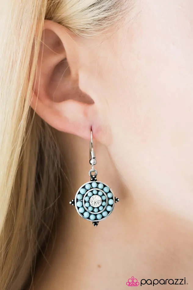 Earrings Paparazzi Jewelry Paparazzi Earring One Step Closer To Summer Blue