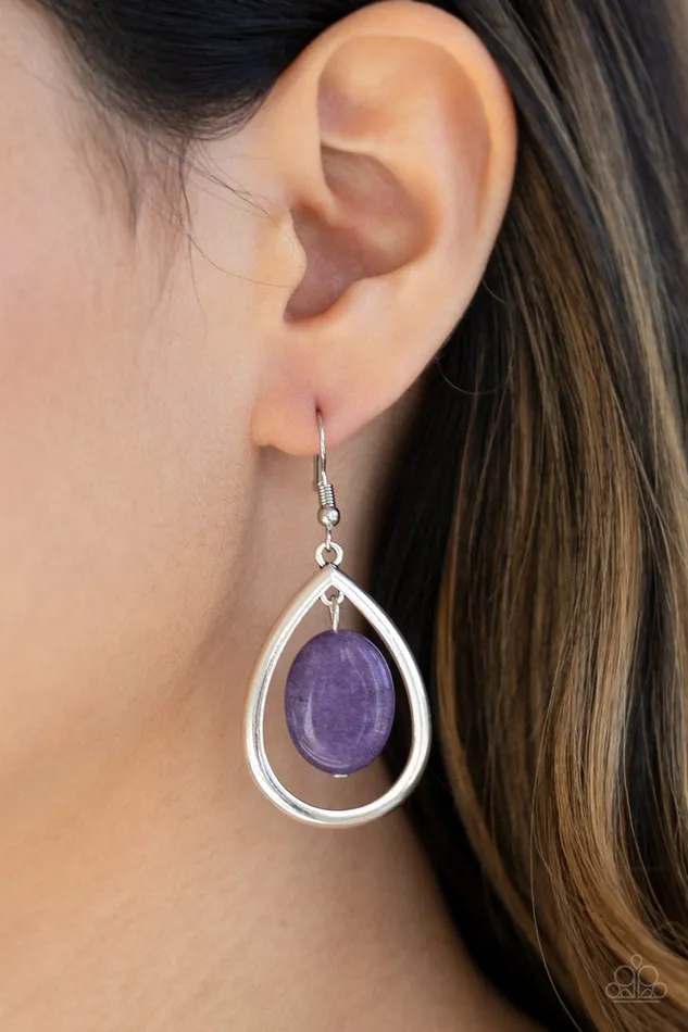 Earrings Paparazzi Jewelry Paparazzi Earring Seasonal Simplicity Purple