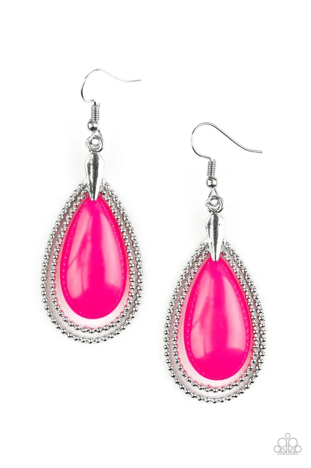 Earrings Paparazzi Jewelry Paparazzi Earring Spring Splendor Pink