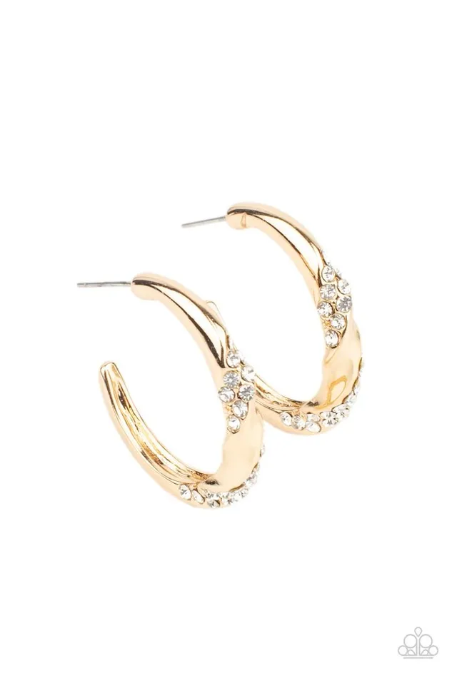 Earrings Paparazzi Jewelry Paparazzi Earring Subliminal Shimmer Gold Earrings Paparazzi Jewelry Paparazzi Earring Subliminal Shimmer Gold