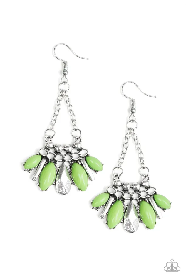 Earrings Paparazzi Jewelry Paparazzi Earring Terra Tribe Green