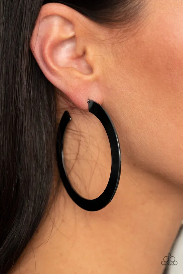 Earrings Paparazzi Jewelry Paparazzi Earring The Inside Track Black