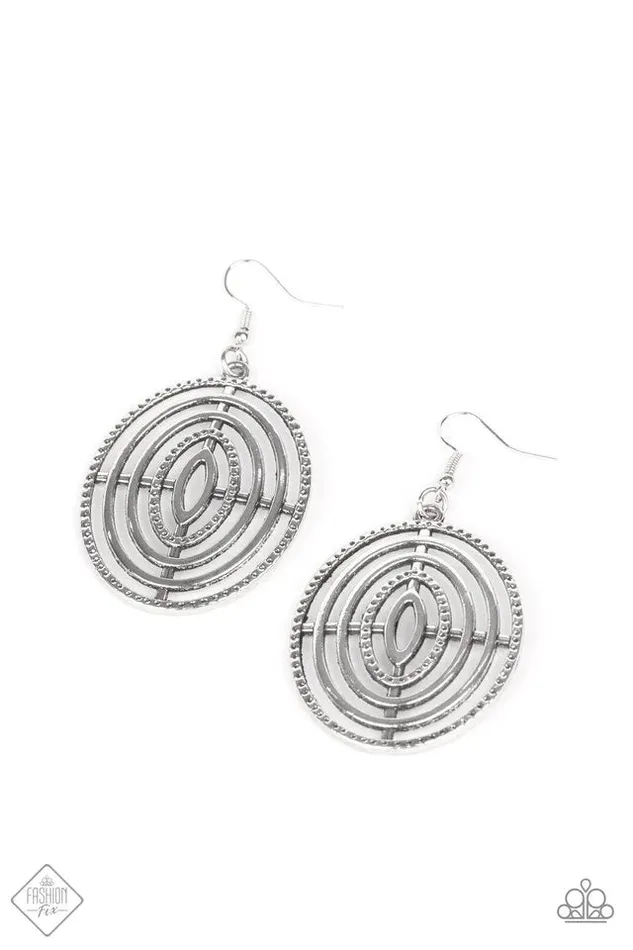 Earrings Paparazzi Jewelry Paparazzi Earring Totally On Target Silver