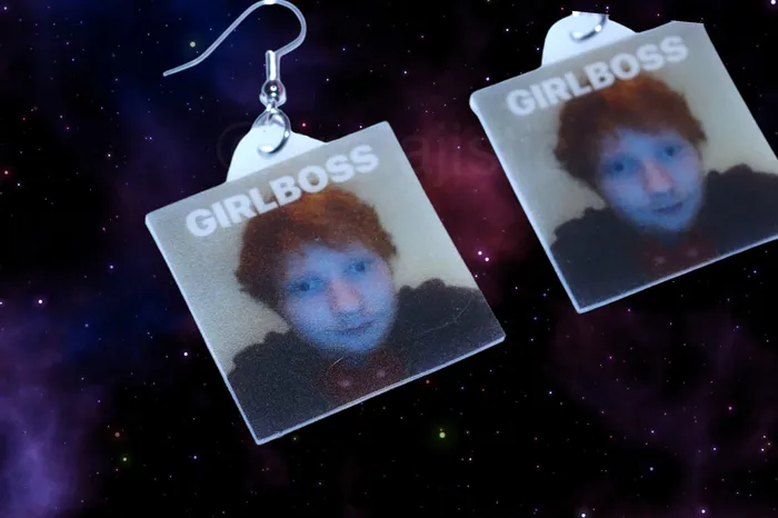 Earrings Sam Makes Things Ed Sheeran Girlboss Meme Handmade Earrings