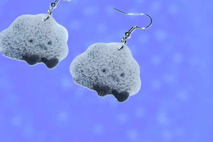 Earrings Sam Makes Things READY TO SHIP Jellycat Amusable Storm Cloud Plushie 2D Cute Handmade Earrings Earrings Sam Makes Things READY TO SHIP Jellycat Amusable Storm Cloud Plushie 2D Cute Handmade Earrings