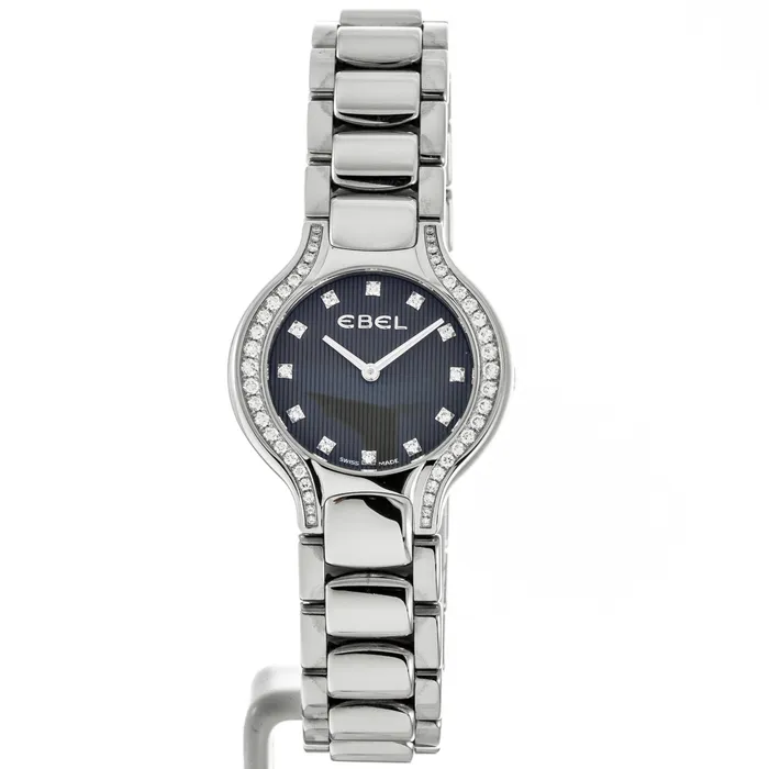 Ebel Watches Ebel Beluga Round Mini Watch Grey Dial Diamonds 44 Quartz FINAL SALE Ebel Watches Ebel Beluga Round Mini Watch Grey Dial Diamonds 44 Quartz FINAL SALE