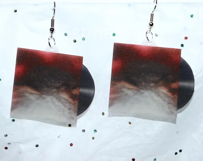Hayley Williams Flowers for Vases Descansos Vinyl Album Handmade Earrings Sam Makes Things Earrings