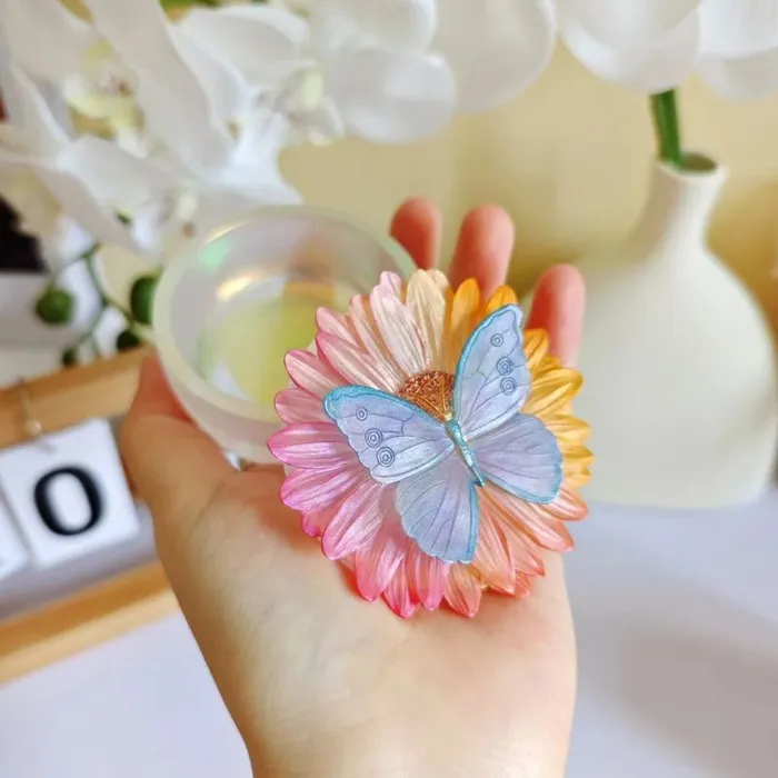 IntoResin Earrings Handmade Butterfly Daisy Flower Storage Box Resin Molds