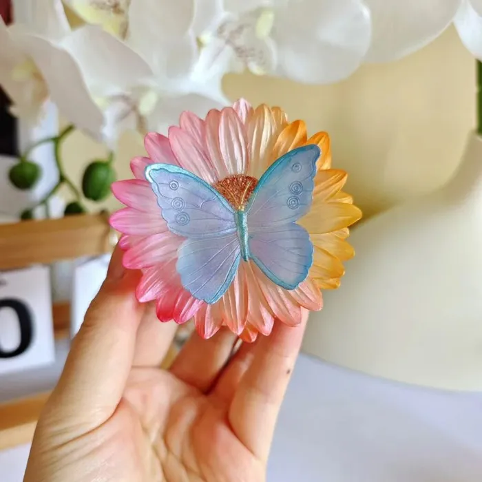 IntoResin Earrings Handmade Butterfly Daisy Flower Storage Box Resin Molds