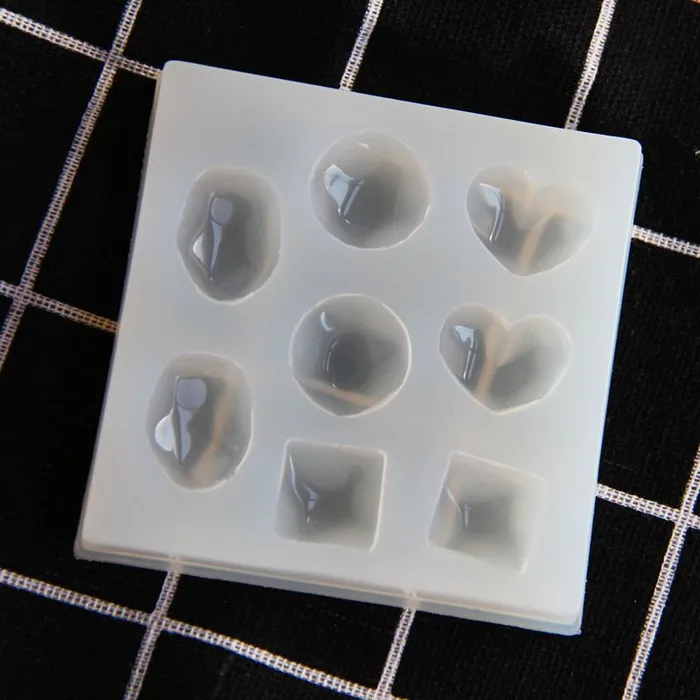 IntoResin Earrings Water Ripple Heart Round Square Earrings Jewelry Accessories Resin Mold