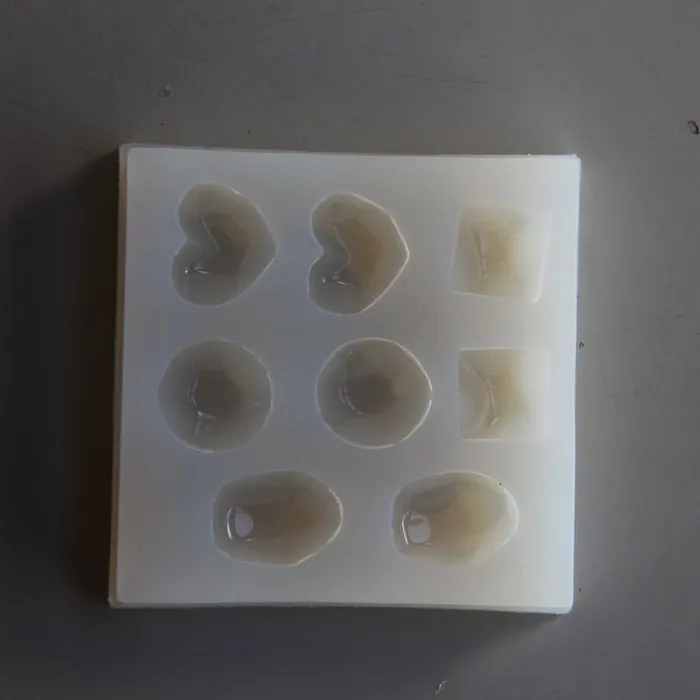 IntoResin Earrings Water Ripple Heart Round Square Earrings Jewelry Accessories Resin Mold