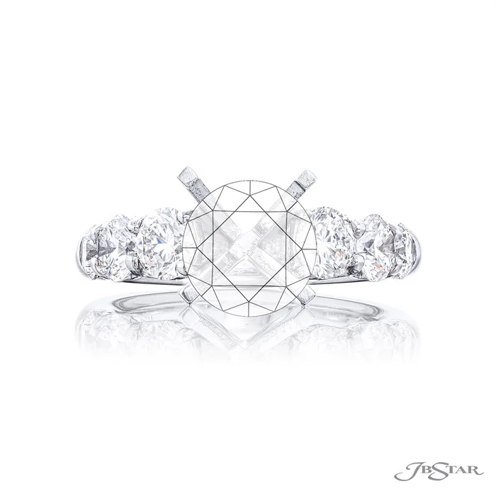 JB Star Rings JB Star Platinum Diamond Semimount Ring