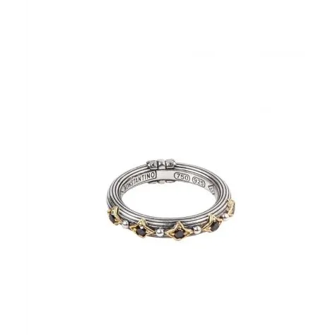 Konstantino Konstantino Sterling Silver 18K Yellow Gold Delos Ring Rings