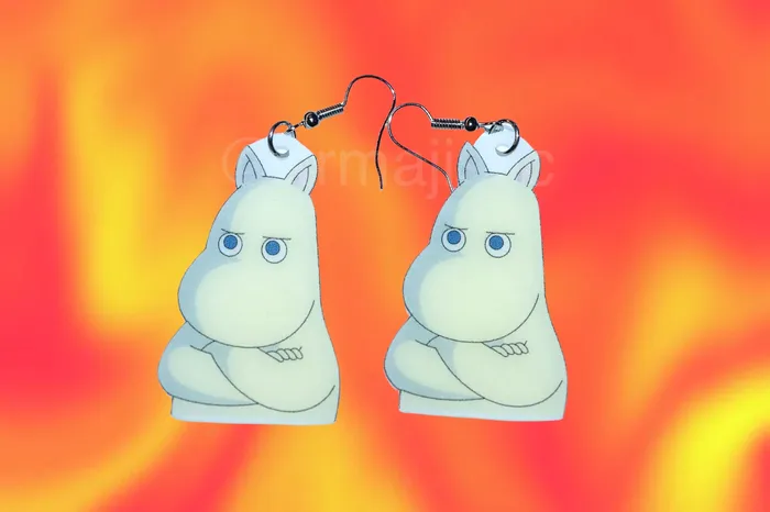 Moomin Cartoon Character Handmade Earrings Sam Makes Things Earrings