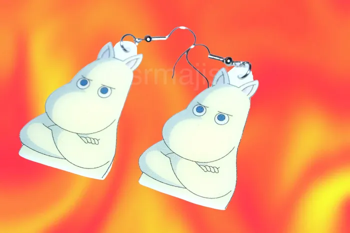 Moomin Cartoon Character Handmade Earrings Sam Makes Things Earrings