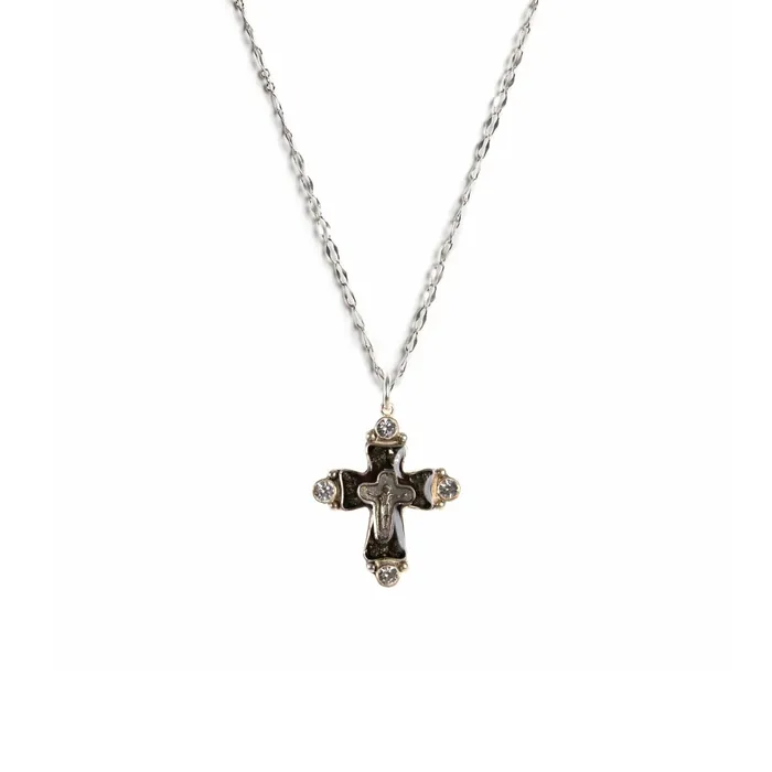 Necklaces Maria Cross Charm Necklace Virgins Saints Angels