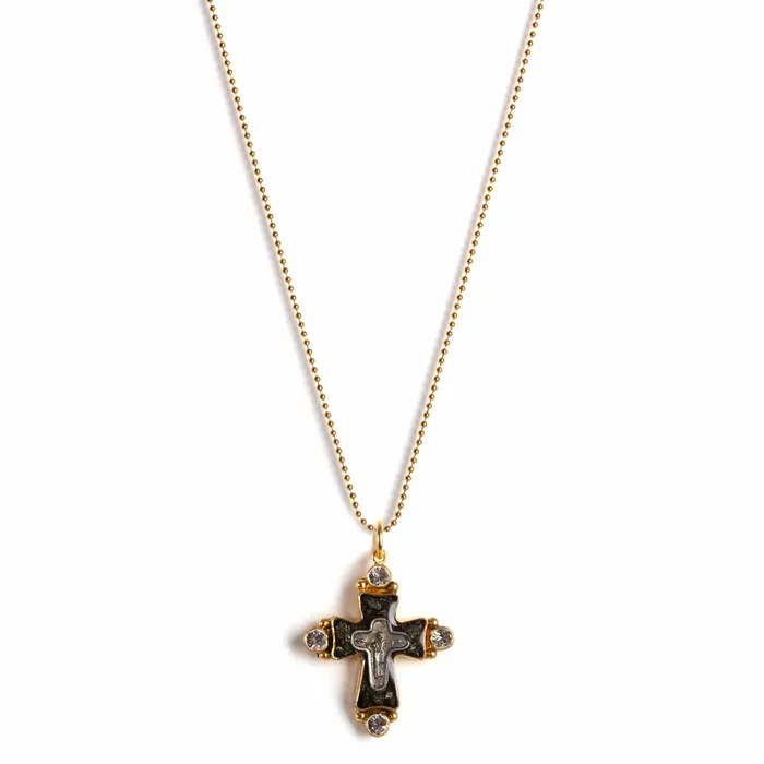 Necklaces Maria Cross Charm Necklace Virgins Saints Angels