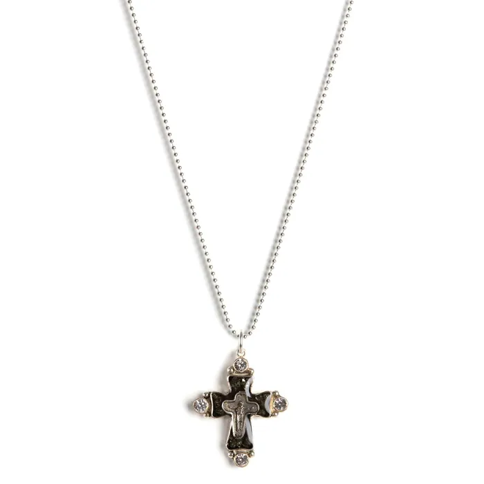 Necklaces Maria Cross Charm Necklace Virgins Saints Angels
