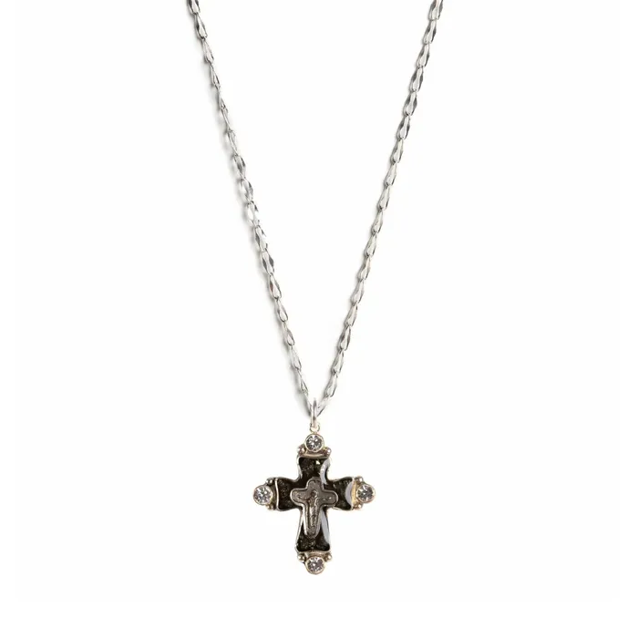 Necklaces Maria Cross Charm Necklace Virgins Saints Angels