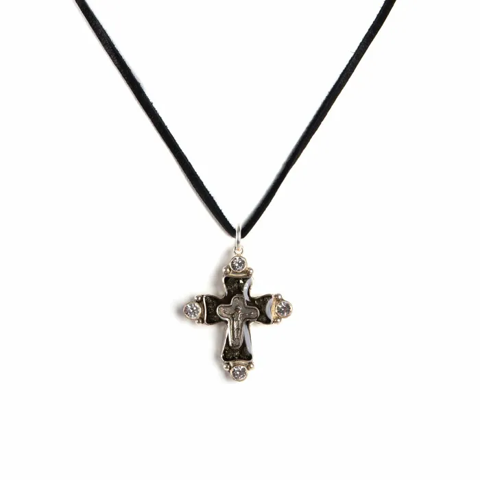 Necklaces Maria Cross Charm Necklace Virgins Saints Angels
