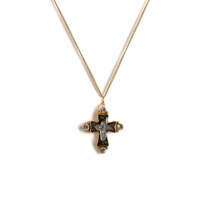 Necklaces Maria Cross Charm Necklace Virgins Saints Angels