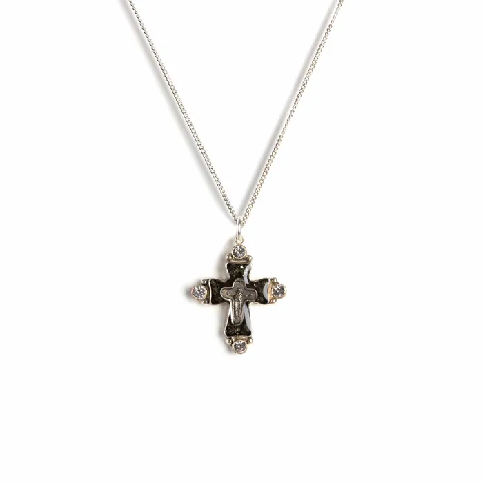 Necklaces Maria Cross Charm Necklace Virgins Saints Angels
