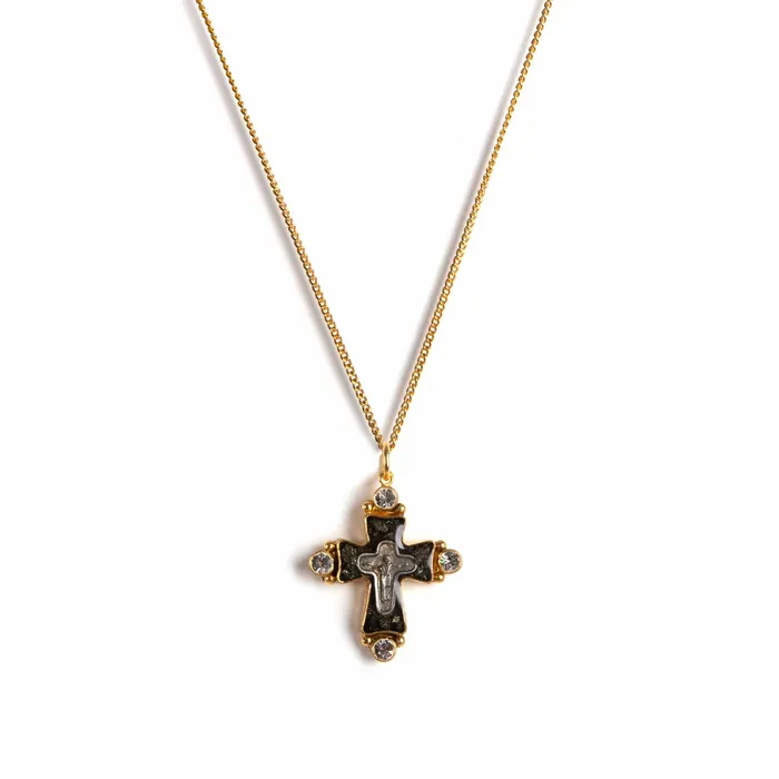 Necklaces Maria Cross Charm Necklace Virgins Saints Angels