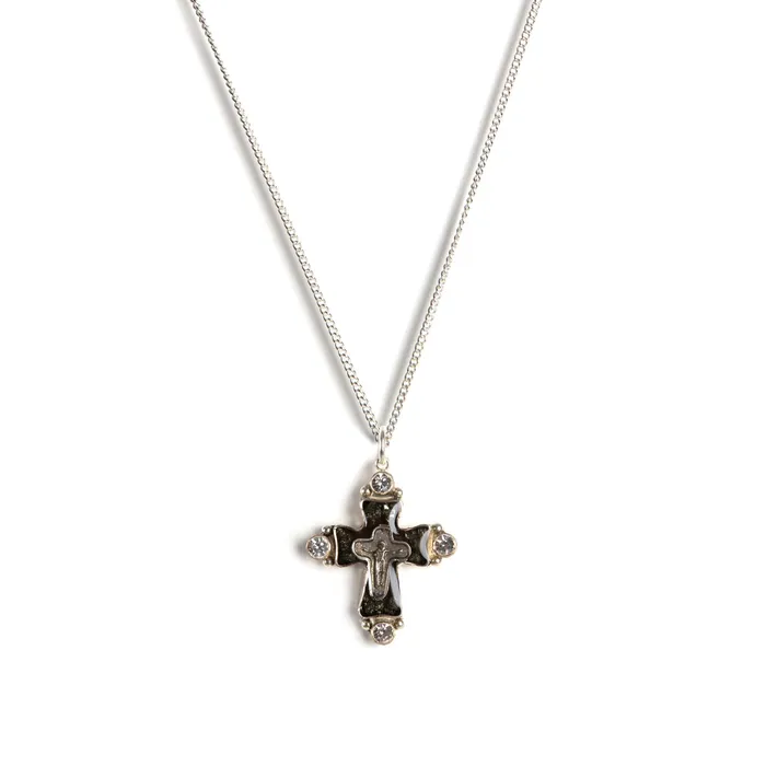 Necklaces Maria Cross Charm Necklace Virgins Saints Angels