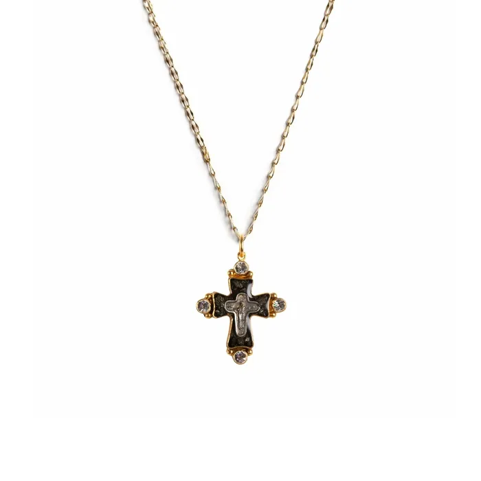 Necklaces Maria Cross Charm Necklace Virgins Saints Angels