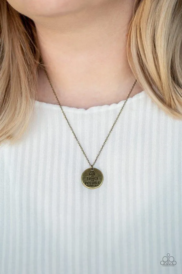 Necklaces Paparazzi Jewelry Paparazzi Necklace All Things Are Possible Brass Necklaces Paparazzi Jewelry Paparazzi Necklace All Things Are Possible Brass