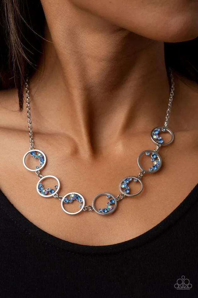 Necklaces Paparazzi Jewelry Paparazzi Necklace Blissfully Bubbly Blue