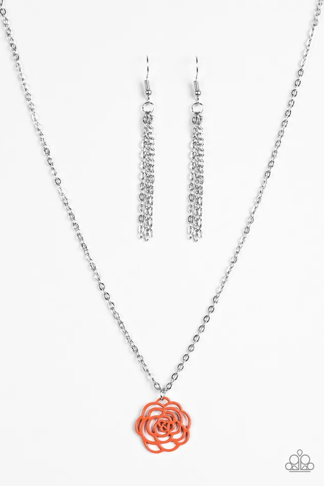 Necklaces Paparazzi Jewelry Paparazzi Necklace Blossom Bliss Orange