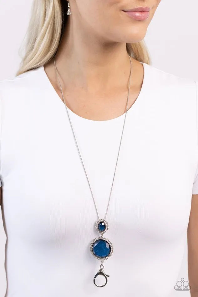 Necklaces Paparazzi Jewelry Paparazzi Necklace Castle Cadenza Blue